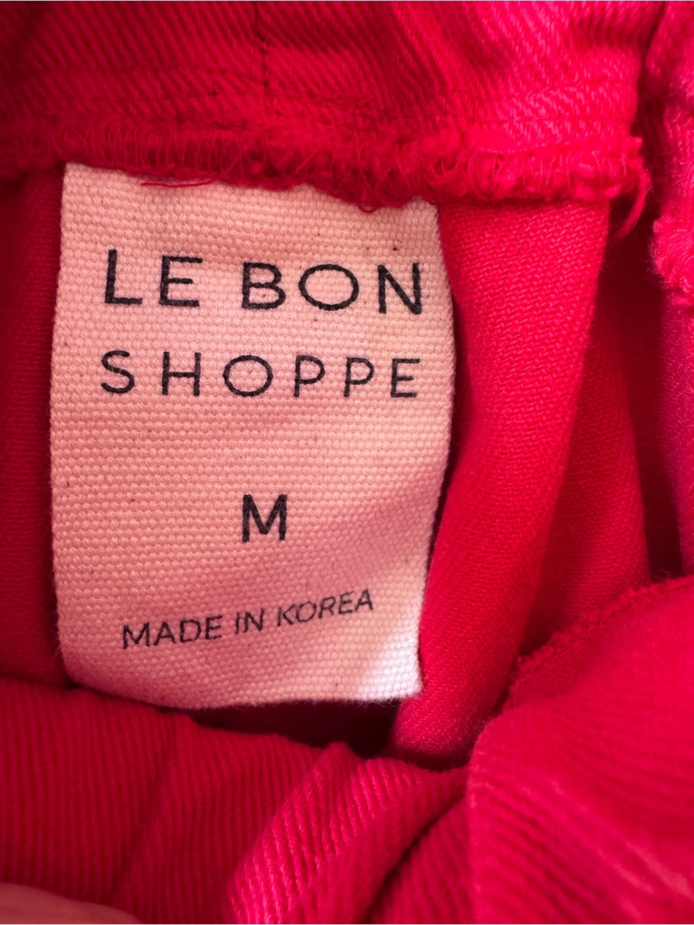Le Bon Shoppe Arc Pant red canvas Size M - Picture 3 of 4
